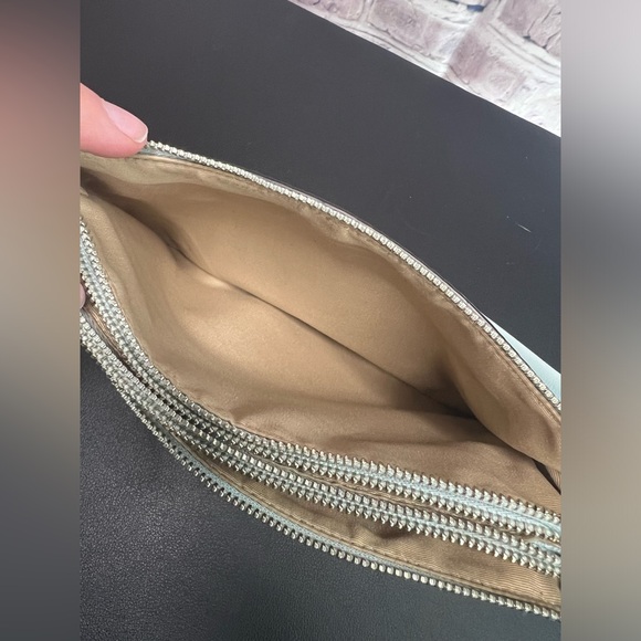 Coach Light Blue Pebbled Leather Crossbody Small Bag - Picture 7 of 11